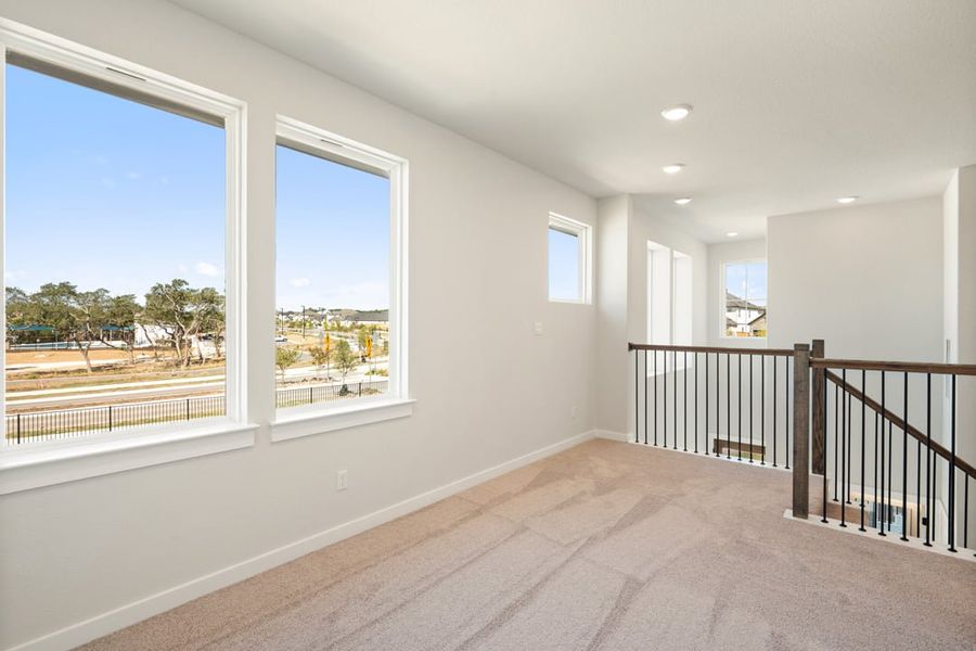 Spacious, unfurnished interior of a new home in Terrace Collection at Heritage, Dripping Springs (Image 35).