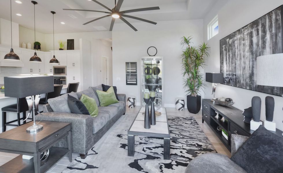 Furnished interior view inside a new home in Mosaic, Daytona Beach (Image 14). Furnished interior view inside a new home in Mosaic, Daytona Beach (Image 14).