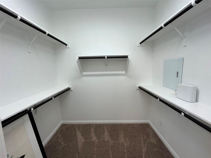 Walk-in closet in masterbath