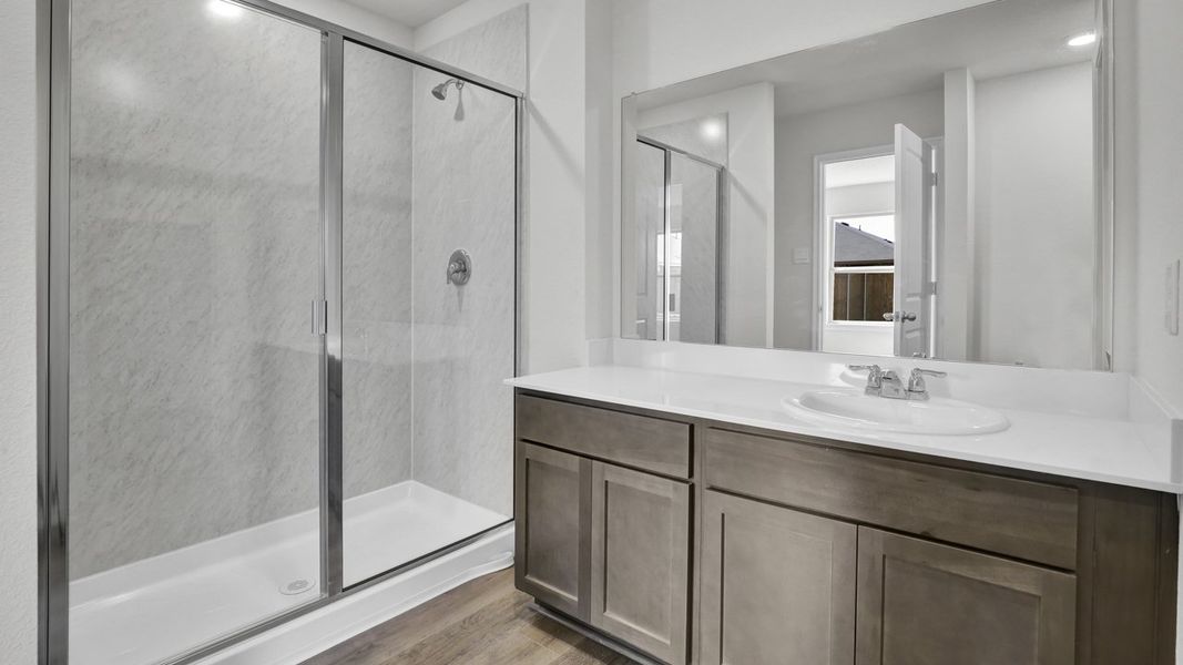Furnished interior view inside a new home in Stonewyck Farms, Ennis (Image 10).