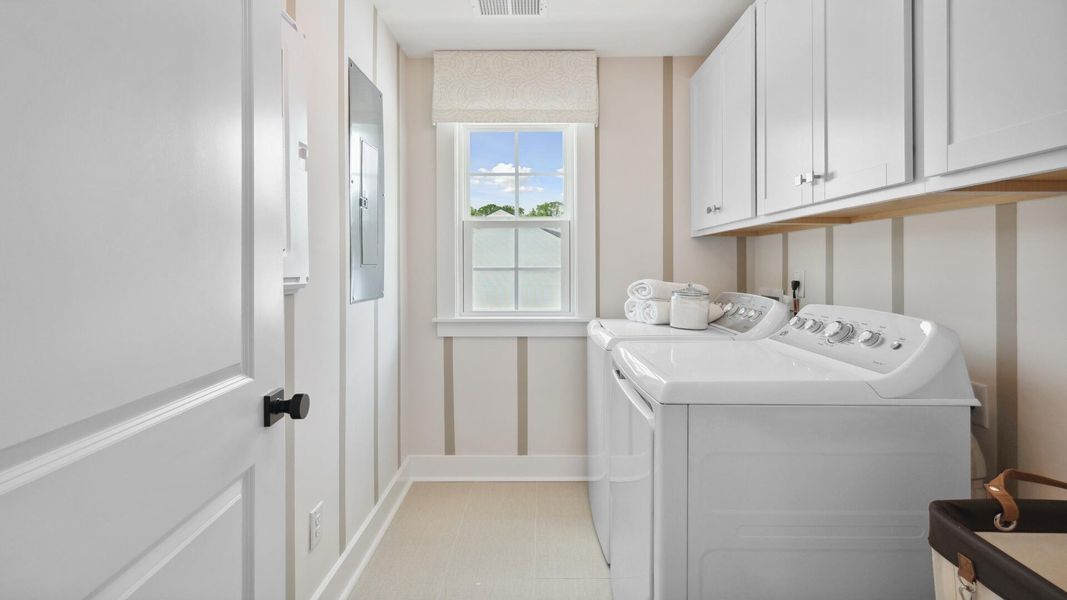 Furnished interior view inside a new home in Creekside at Andrews, Summerville (Image 15).