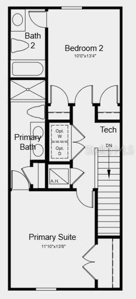 2D floor plan layout of this home in Skye Ranch Community Group Page, Sarasota, FL (Image 3).
