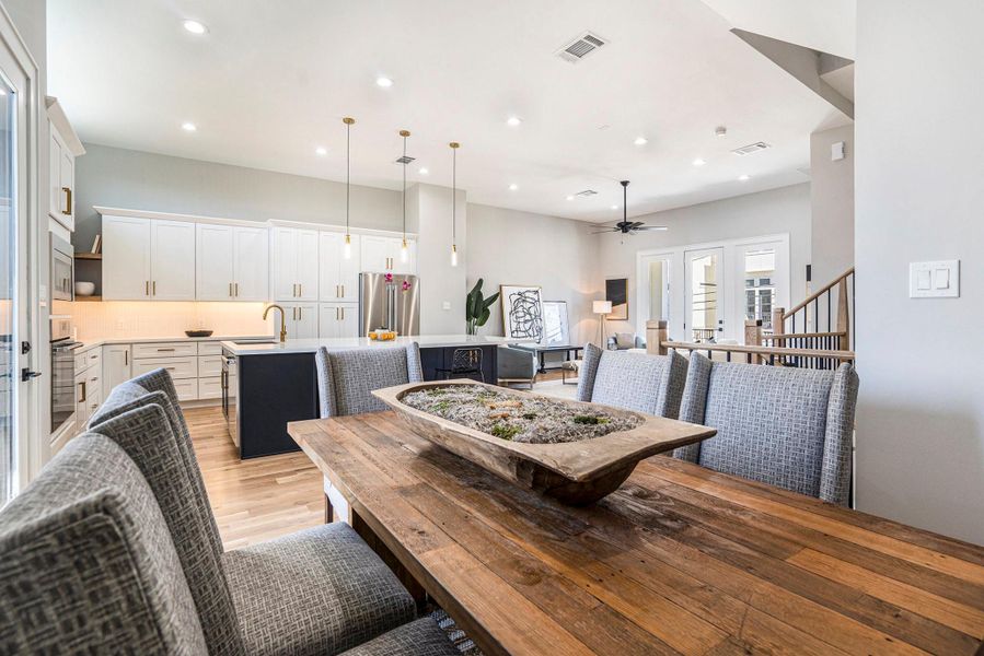 Furnished interior view inside a new home in , Houston (Image 10).