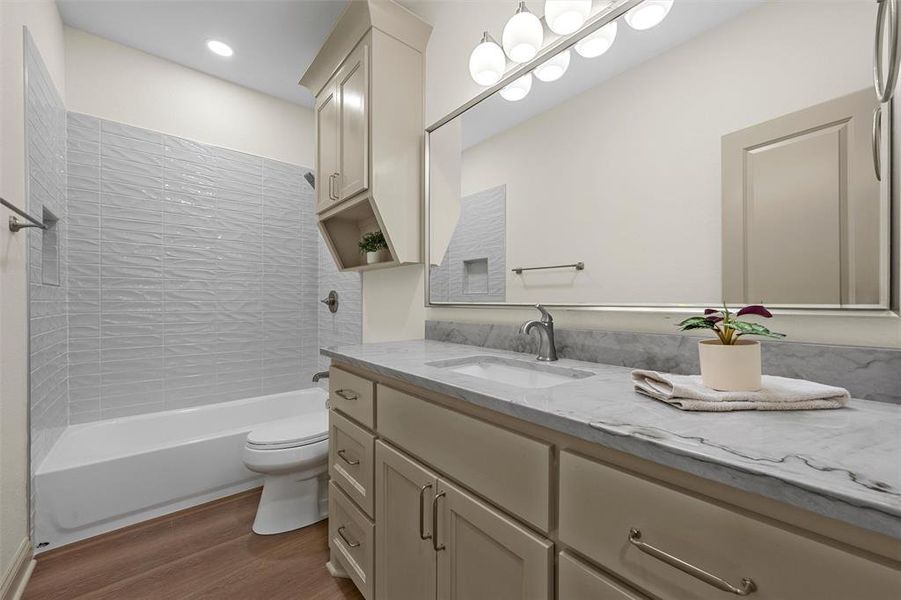 Furnished interior view inside a new home in , Robinson (Image 29).