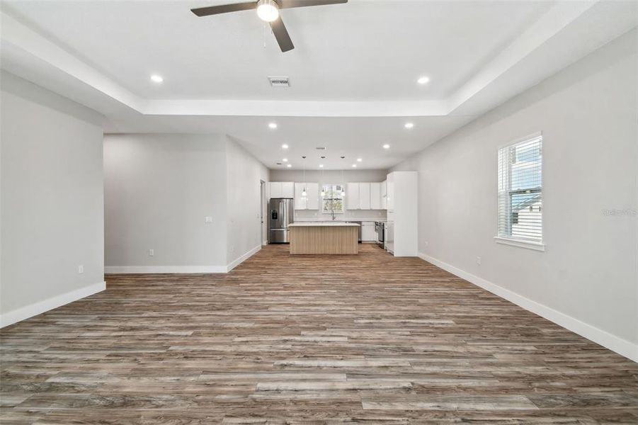 LARGE OPEN CONCEPT LIVING/DINING AREA