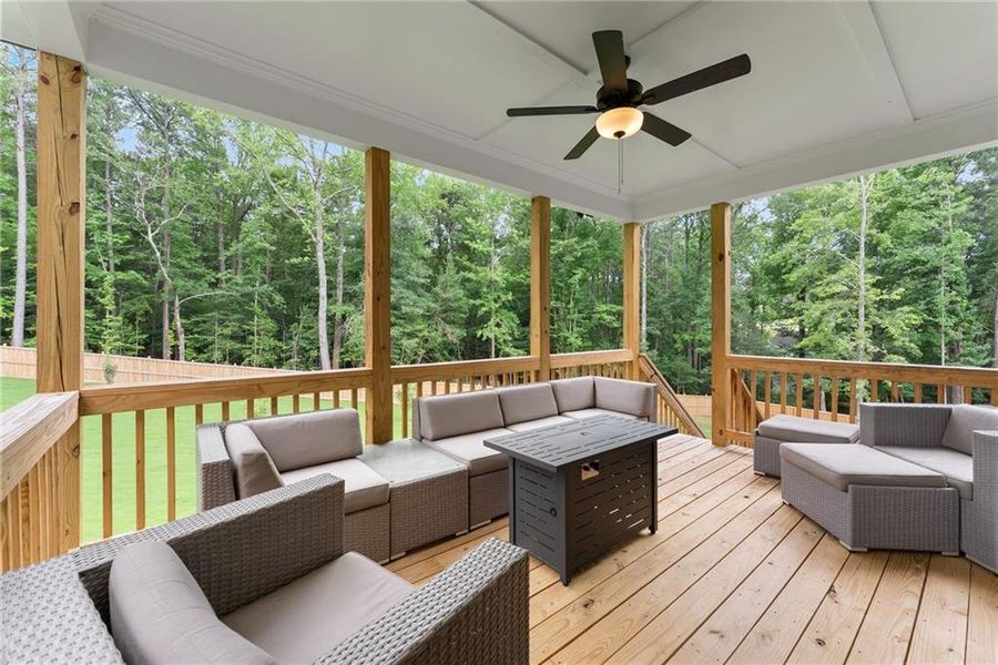Exterior details and patio area of a home in Woodland Hills, Loganville (Image 32). Exterior details and patio area of a home in Woodland Hills, Loganville (Image 32).