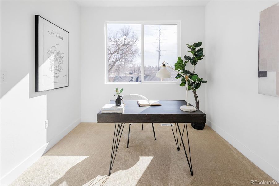Furnished interior view inside a new home in , Denver (Image 18).