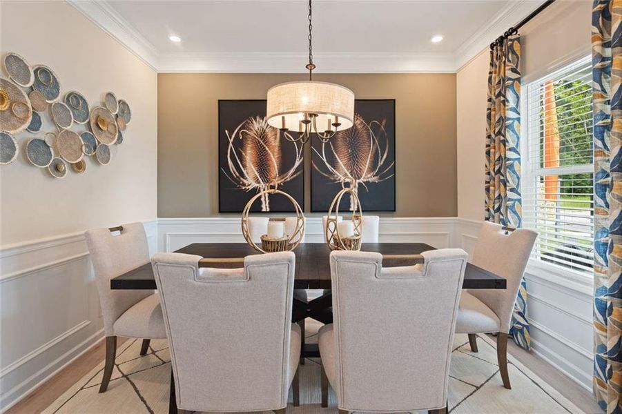 Furnished interior view inside a new home in Allen Manor, Hoschton (Image 8).