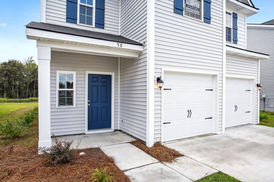 Representative exterior details of a home built from the The Dunham by RTS Homes in Lakeside at Fifteen West, Hinesville (Image 3).
