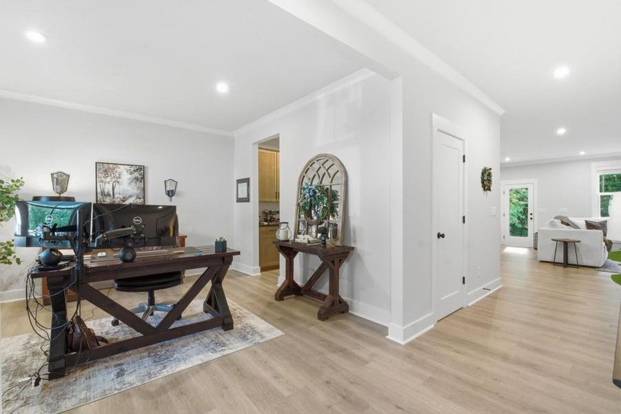 Furnished interior view inside a new home in Cambridge at Steels Bridge, Canton (Image 16).