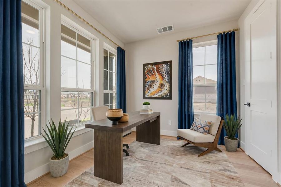 Furnished interior view inside a new home in Trails at Cottonwood Creek, Fate (Image 6).