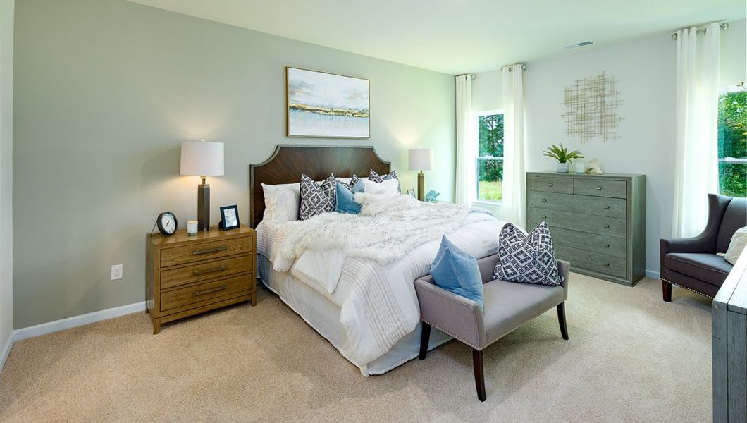 Furnished interior view inside a new home in Tap Root Farms, Fletcher (Image 16).