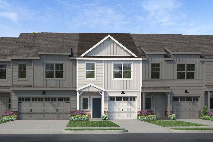Representative exterior photo of a completed home built from the The Carson by Cothran Homes in Reidville Town Center, Reidville, SC (Image 22).