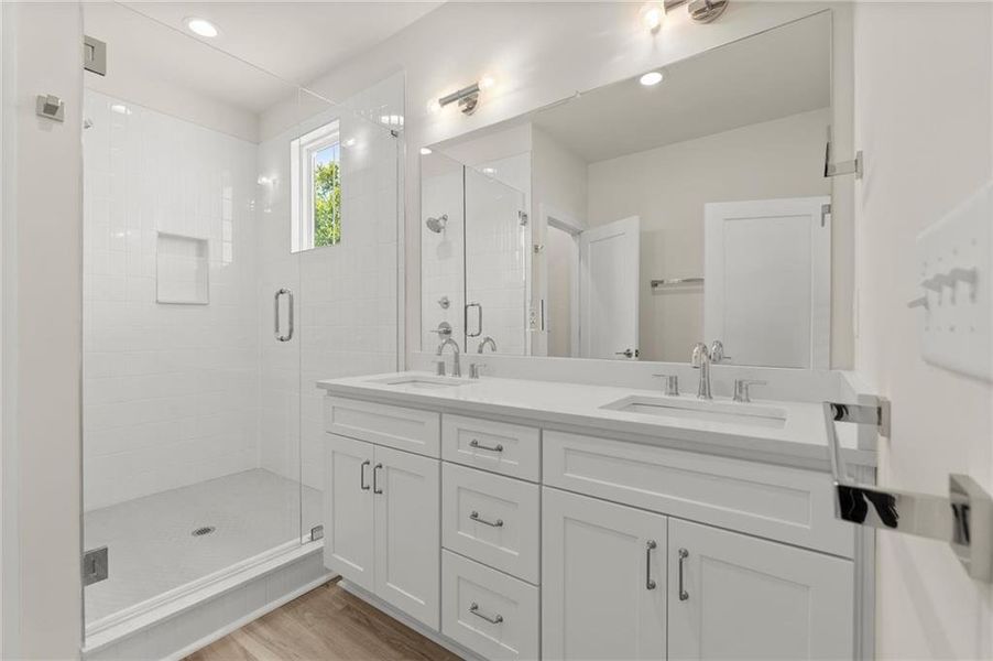 Furnished interior view inside a new home in , Atlanta (Image 9). Furnished interior view inside a new home in , Atlanta (Image 9).