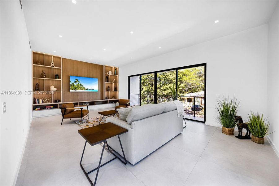 Furnished interior view inside a new home in , Miami (Image 55).