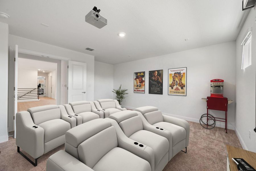 Furnished interior view inside a new home in Messinger Village, Austin (Image 13).