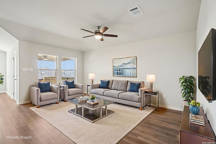 Furnished interior view inside a new home in Kallison Ranch, San Antonio (Image 6).