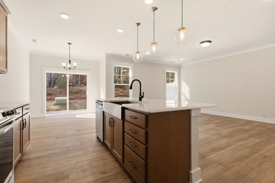 Furnished interior view inside a new home in Harbor Crossing, Greensboro (Image 10).
