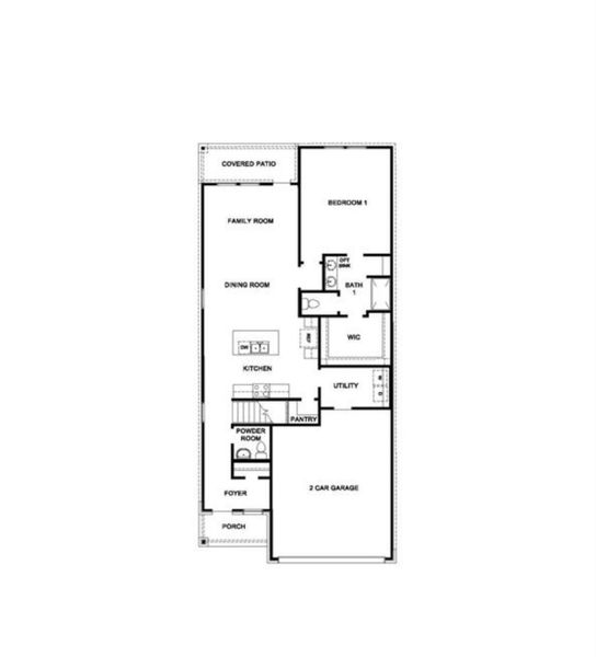 2D floor plan layout of this home in , Houston, TX (Image 3).