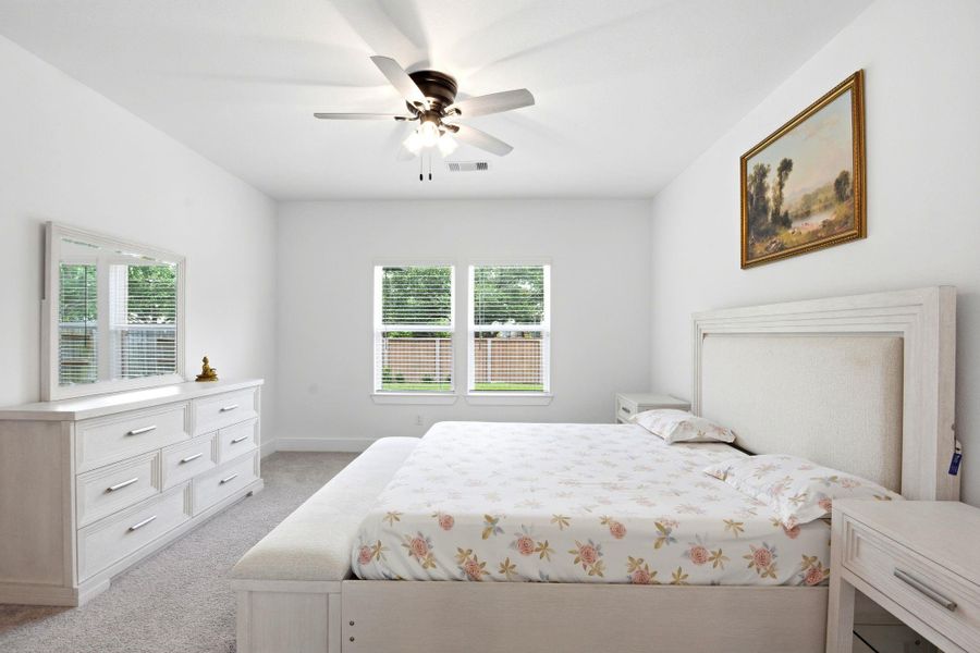 Furnished interior view inside a new home in Massey Oaks, Pearland (Image 39).