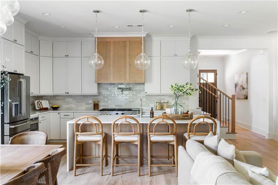 Furnished interior view inside a new home in , Marietta (Image 10).