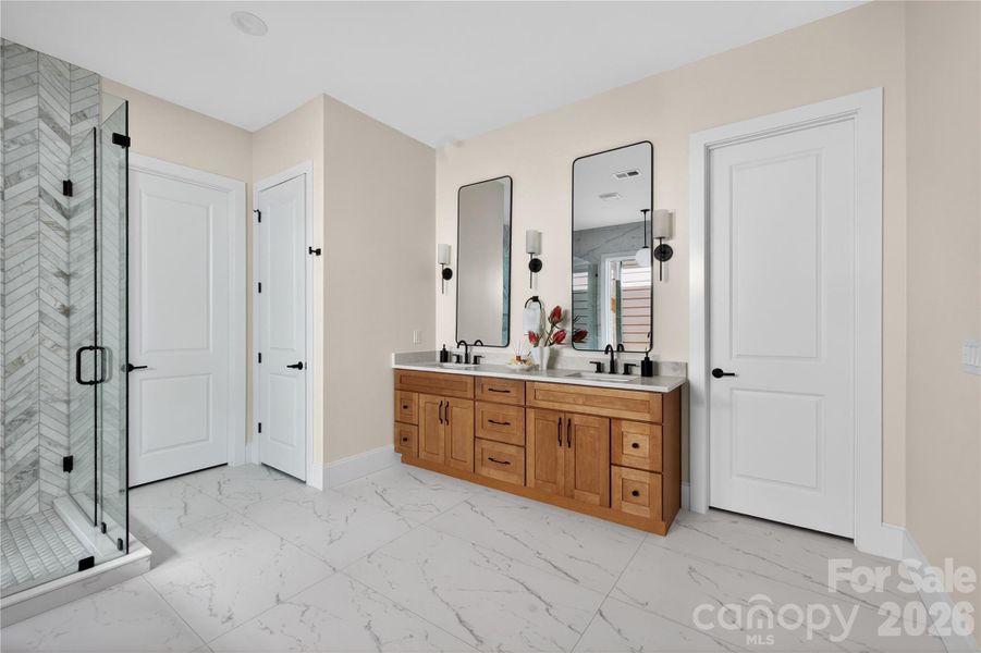 Furnished interior view inside a new home in , Charlotte (Image 37).