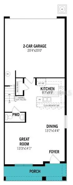 2D floor plan layout of this home in Rainwood, Groveland, FL (Image 3). 2D floor plan layout of this home in Rainwood, Groveland, FL (Image 3).