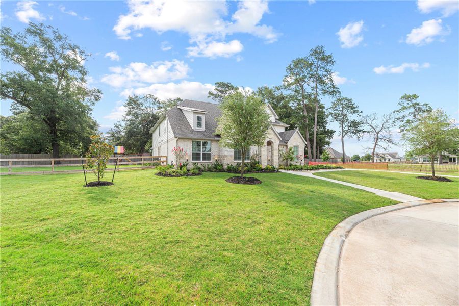 Located on almost 1/2 an acre cul-de-sac lot.