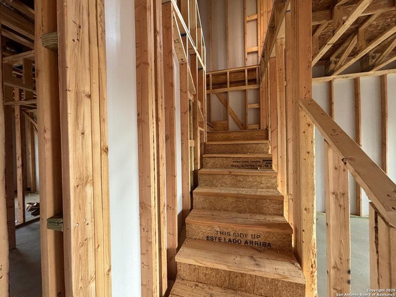 In-progress construction of a new home in The Heights at Saddlebrook Ranch 60's, Schertz, TX (Image 29).