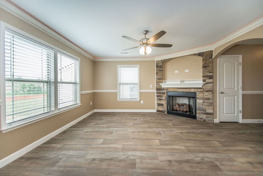 Representative unfurnished interior of a home built from the Reynolds by Enchanted Homes in Arcadia Village, Spartanburg (Image 32).