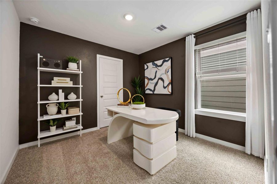 Furnished interior view inside a new home in Grand West, Houston (Image 24).