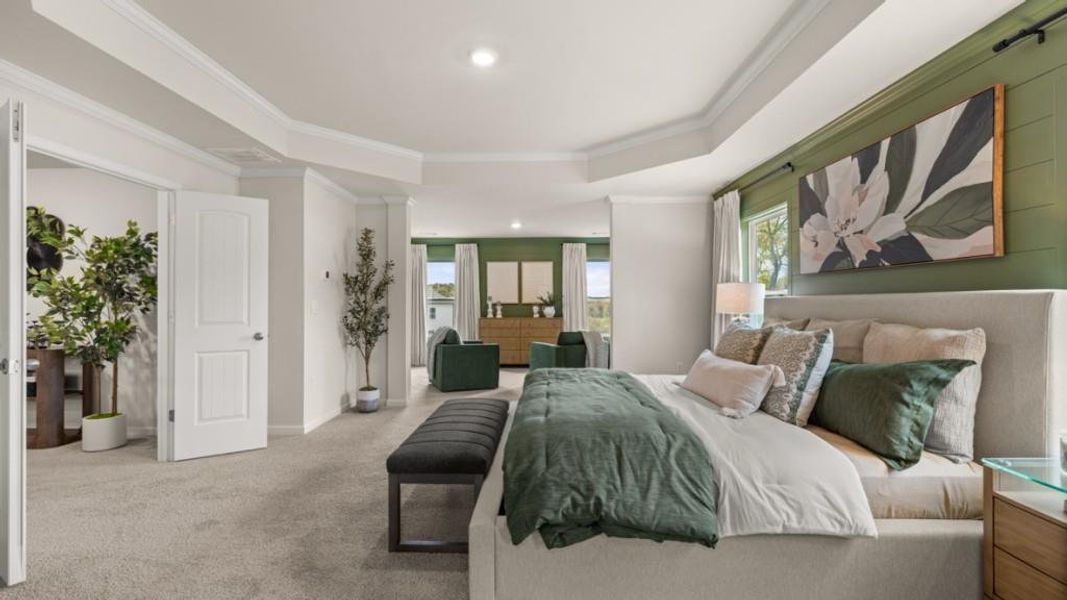 Furnished interior view inside a new home in Thalley Creek Estates, Cumming (Image 37).