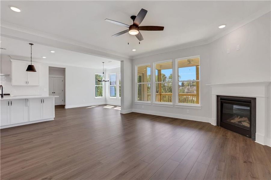 Spacious, unfurnished interior of a new home in Cambridge, Flowery Branch (Image 22). Spacious, unfurnished interior of a new home in Cambridge, Flowery Branch (Image 22).