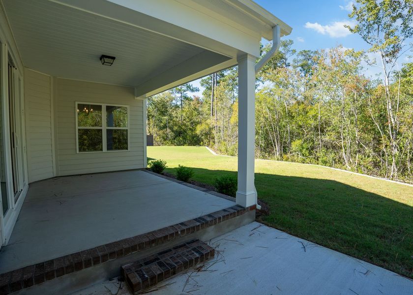 Exterior details and patio area of a home in Carolina Creek, Hampstead (Image 16). Exterior details and patio area of a home in Carolina Creek, Hampstead (Image 16).