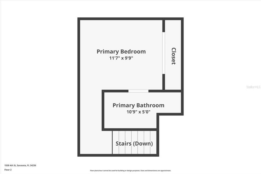 2D floor plan layout of this home in , Sarasota, FL (Image 6).