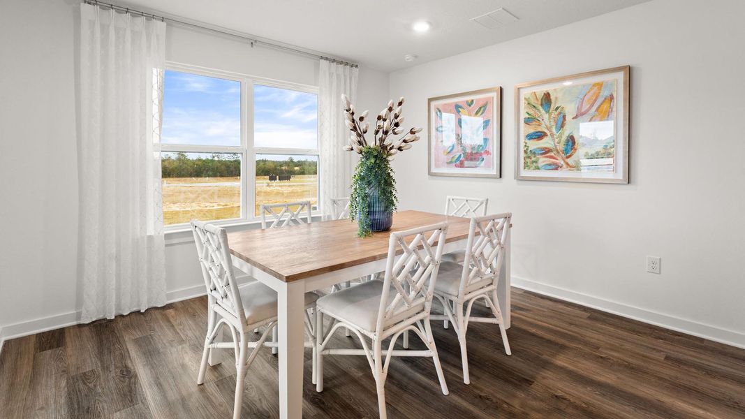 Furnished interior view inside a new home in Magnolia at the Bluffs Phase 3, Freeport (Image 16).