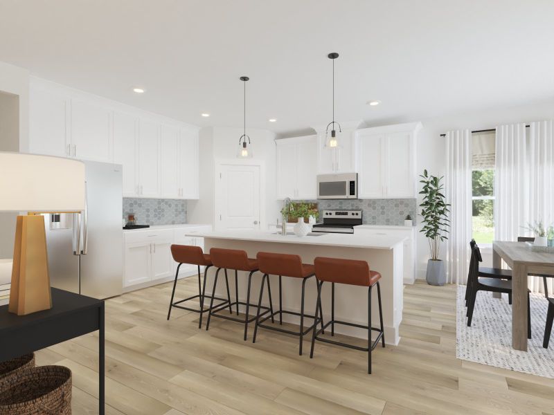 Furnished interior view inside a new home in Crestview - Legacy Series, Hermitage (Image 3).