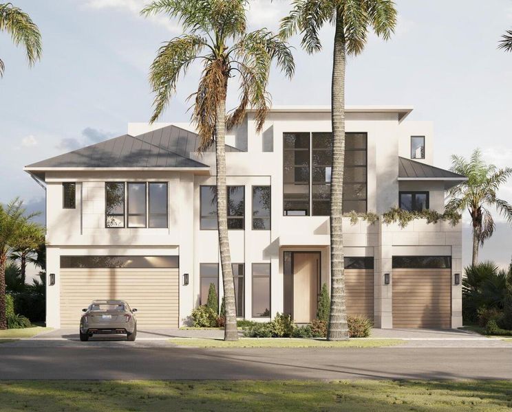 Front exterior of a new home in , Boca Raton, FL, highlighting curb appeal (Image 1).