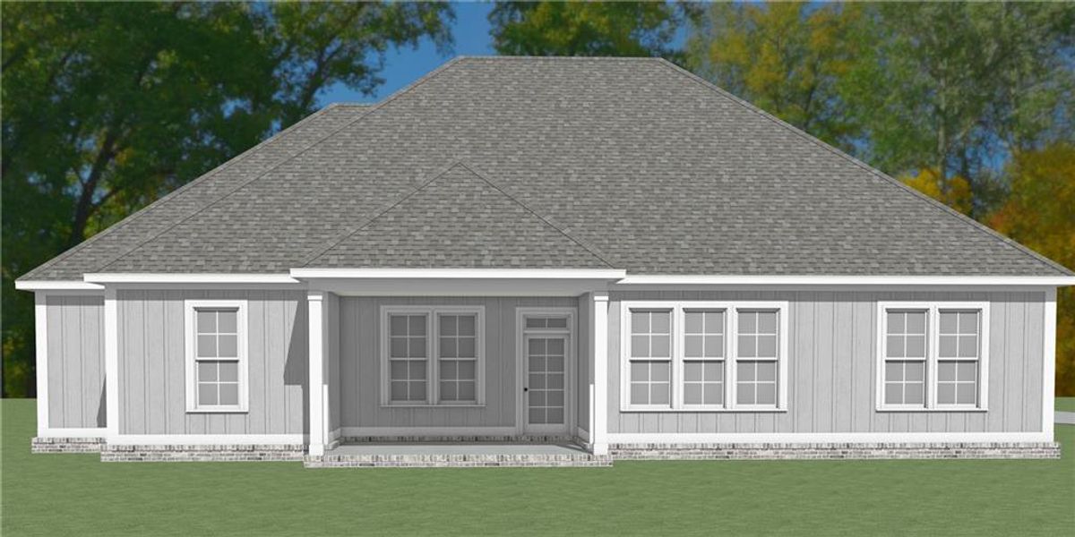 Exterior rendering of this home design in , Milledgeville, GA (Image 6).