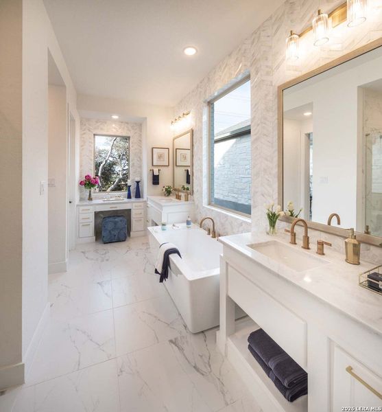Furnished interior view inside a new home in Esperanza, Boerne (Image 12).