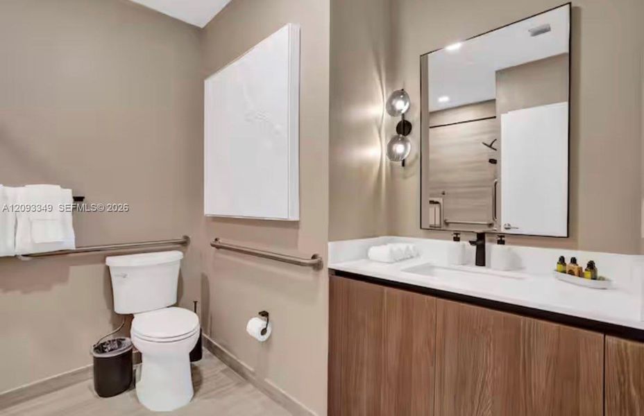Furnished interior view inside a new home in , Miami Beach (Image 17).