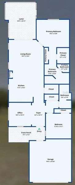 2D floor plan layout of this home in , Parrish, FL (Image 3).