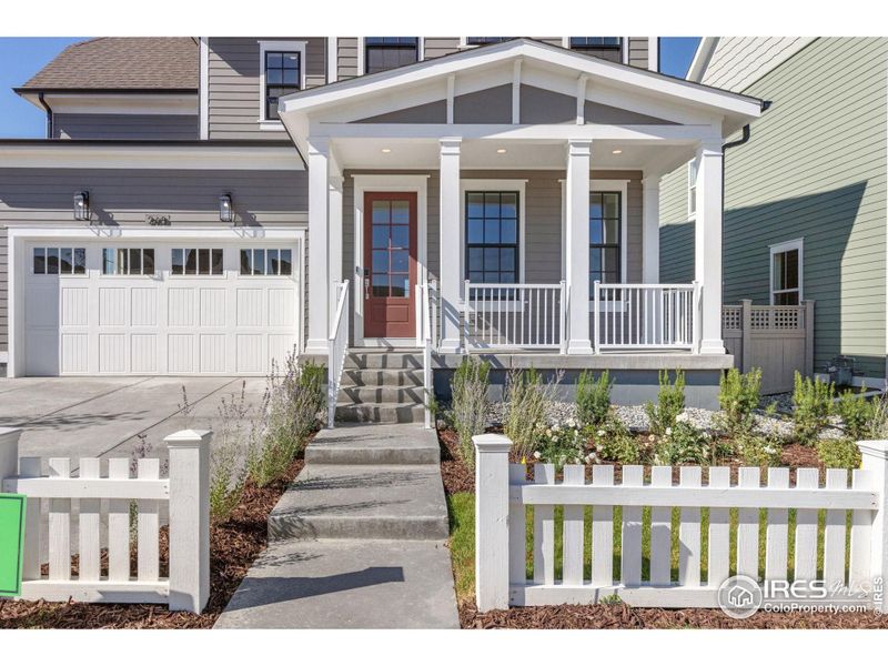 Front exterior of a new home in Westerly, Erie, CO, highlighting curb appeal (Image 25).