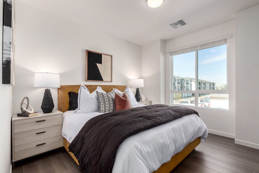 Furnished interior view inside a new home in Gateway Commons, Denver (Image 11).
