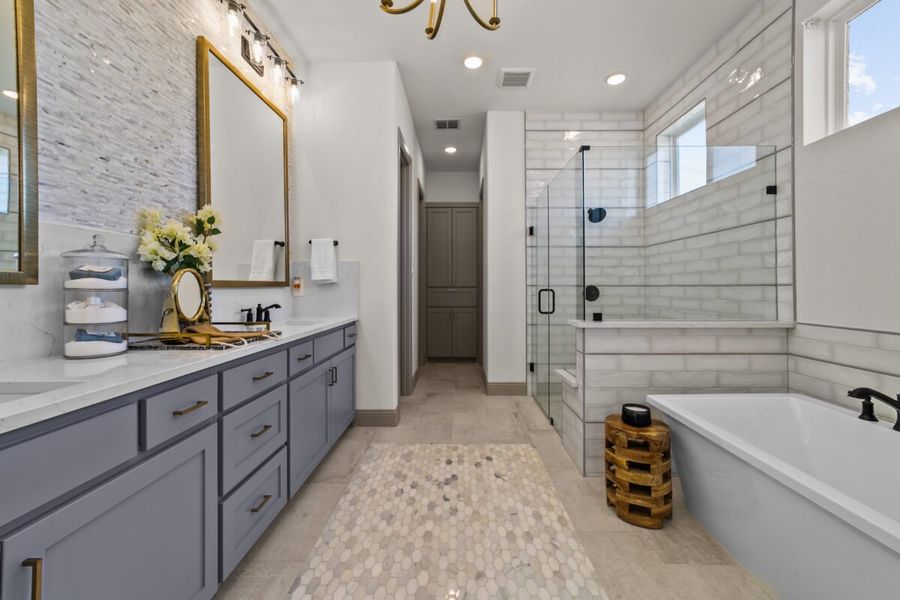 Representative furnished interior of a home built from the Diana by Landon Homes in Lexington Frisco, Frisco (Image 35).