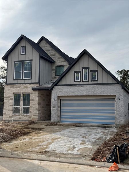 In-progress construction of a new home in Kresston, Montgomery, TX (Image 4).