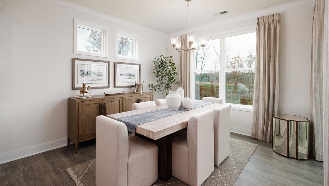 Representative furnished interior of a home built from the Birch by D.R. Horton in Avalon, Gastonia (Image 8). Representative furnished interior of a home built from the Birch by D.R. Horton in Avalon, Gastonia (Image 8).