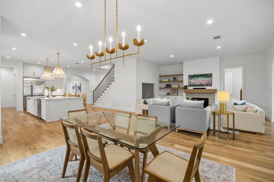 Furnished interior view inside a new home in , Dallas (Image 18).