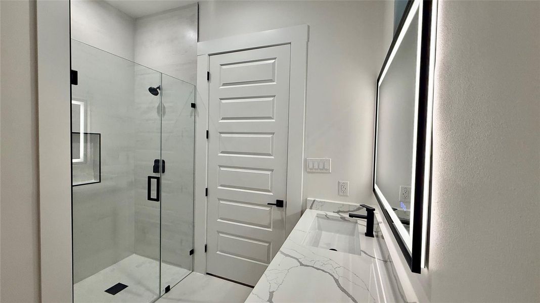 Furnished interior view inside a new home in , San Antonio (Image 11).