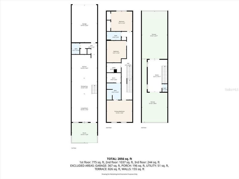 2D floor plan layout of this home in , Pinellas Park, FL (Image 3).